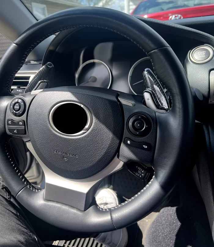 Carbon Fiber Paddle Shifter extensions -  Lexus RC IS NX CT