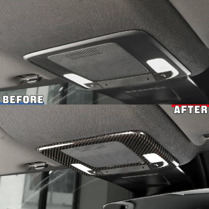 Carbon Fiber Reading Light Lamp Panel Cover - Honda 11th Civic Type R FL5