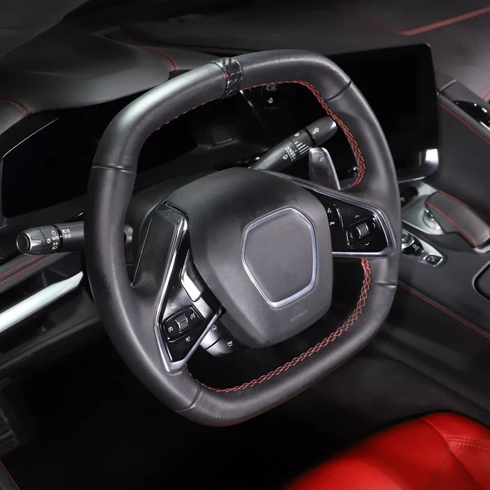 Carbon Fiber Steering Wheel Cover Trim Ring - Corvette C8 2020-2024