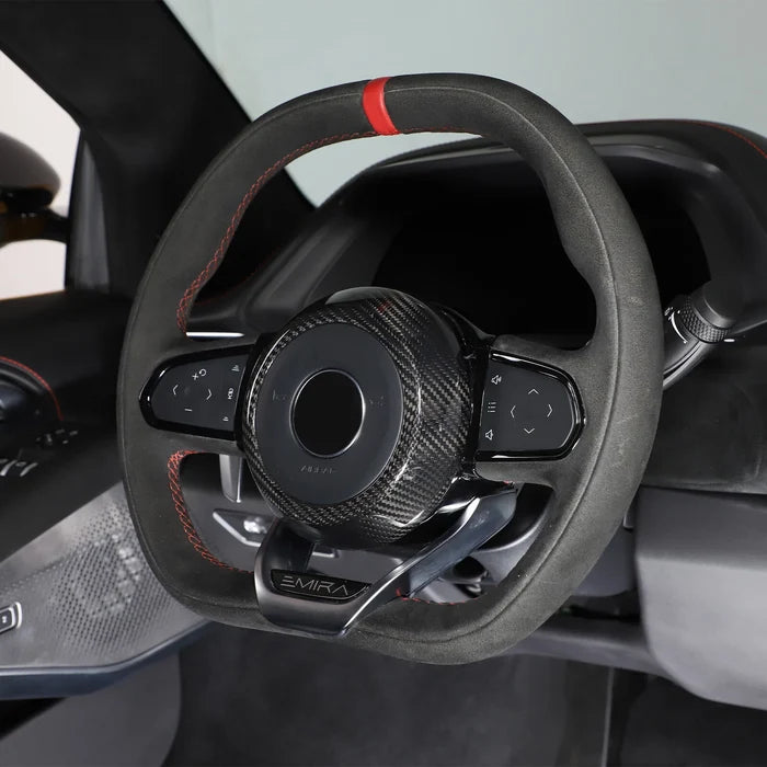 Carbon Fiber Steering Wheel Horn Button Trim Cover -  Lotus EMIRA