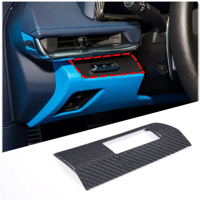 Carbon Fiber Steering Wheel Left-Hand Slot Trim Frame - Corvette C8 2020-2023