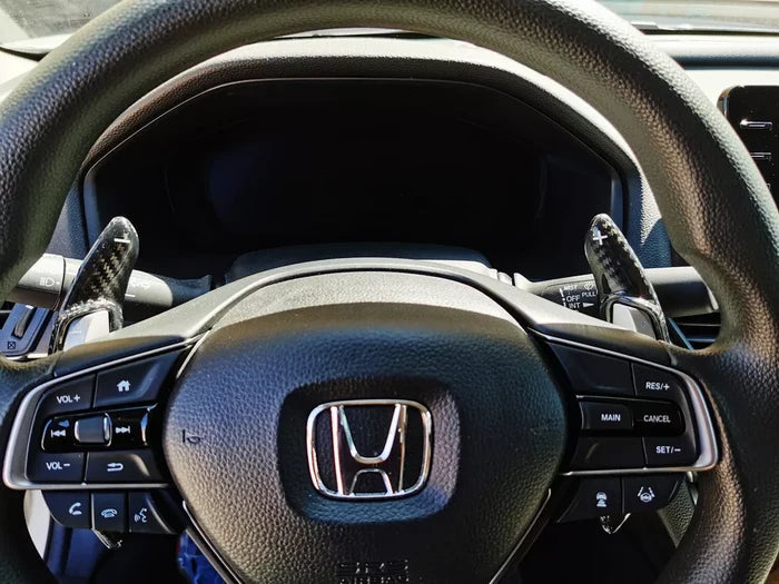 Carbon Fiber Steering Wheel Paddle Shifter Extension - Honda Accord/ Civic