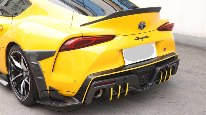 Carbon Fiber TCI Rear Bumper Side Canard - Toyota GR Supra A90 MK5 (2020–2025)