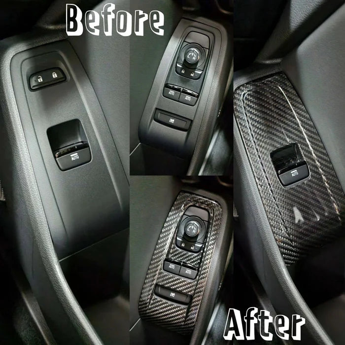 Carbon Fiber Window Lift Switch Frame Cover Trim - 2022+ GR86 & Subaru BRZ