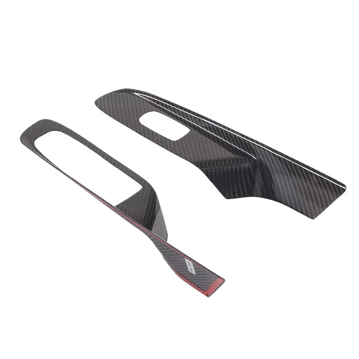 Carbon Fiber Window Lift Switch Panel Cover Trim - Corvette C8