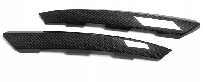 Carbon Front Side Bumper Grille Cover Trim - Subaru WRX VB S4 STI 22+