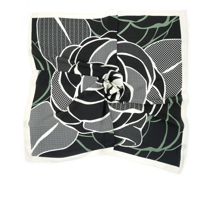 Claudette Black Print BC Scarf