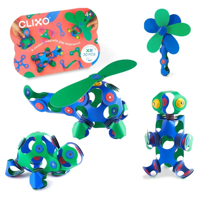 Clixo | Crew pack blue/green - 30 stuks