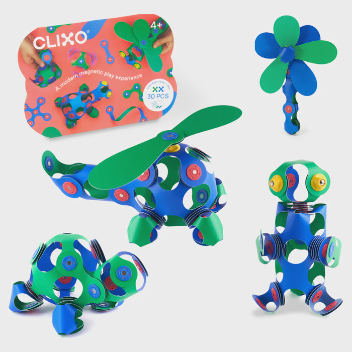 Clixo | Crew pack blue/green - 30 stuks