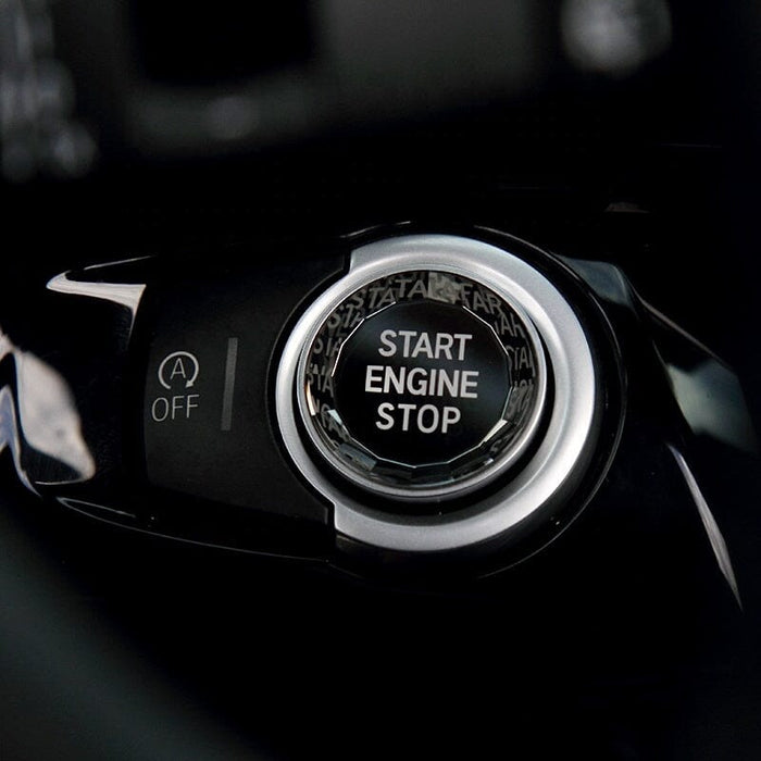Crystal Colored Push Start Button - BMW F Chassis Accessories The Carbon Industries