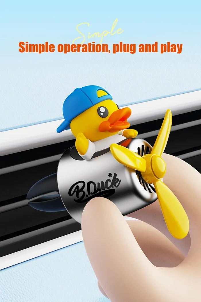 Cute Duck Rotating Propeller Oulet Car Air Vent Decoration