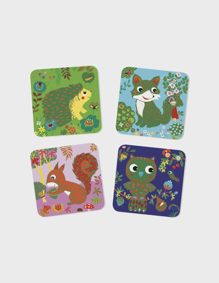 Djeco | Kraskaarten | Kleine dieren