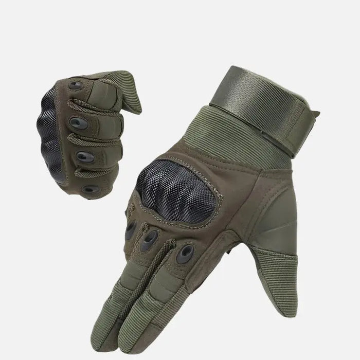 Dominance Biker Gloves Full Finger - Green DOMINANCE