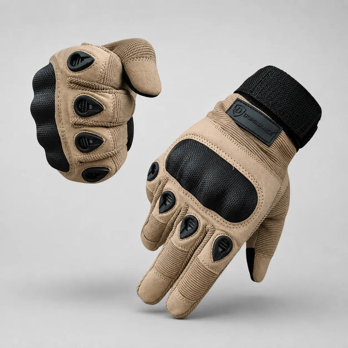 Dominance Biker Gloves Full Finger – Brown Dominance PK