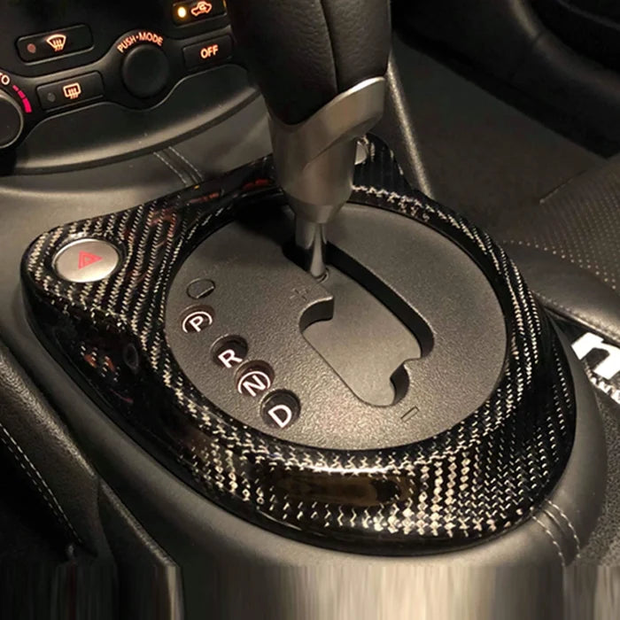 Dry Carbon Fiber Automatic Shifter Trim Interior Overlay - Nissan 370Z Z34