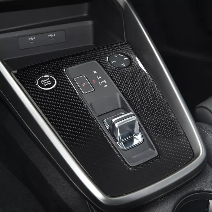 Dry Carbon Fiber Console Gear Shift Panel Cover - Audi A3/S3/ RS3 8Y