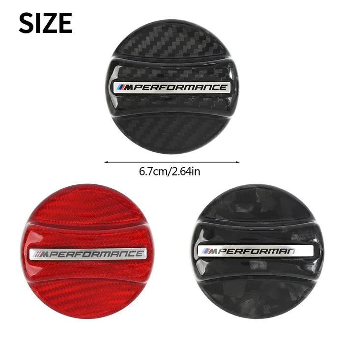 Dry Carbon Fiber Fuel Tank Cap Trim Cover - BMW E & F Chassis Models