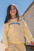 Ella and rapha | Sweater terry sunset club - butter yellow
