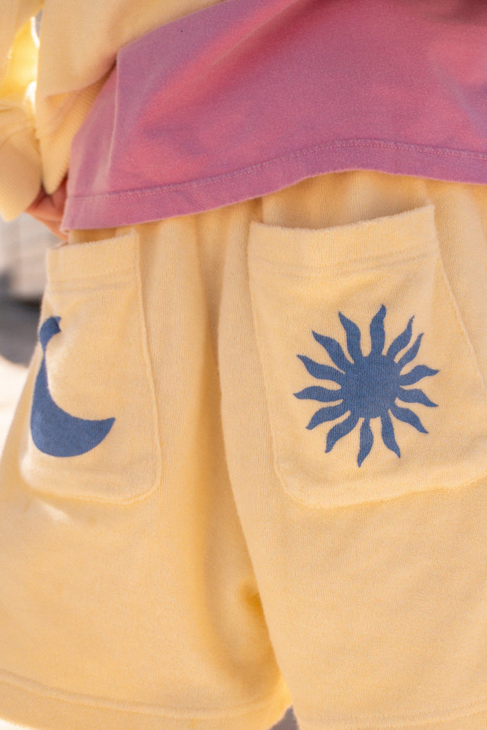 Ella and rapha| Terry short - butter yellow