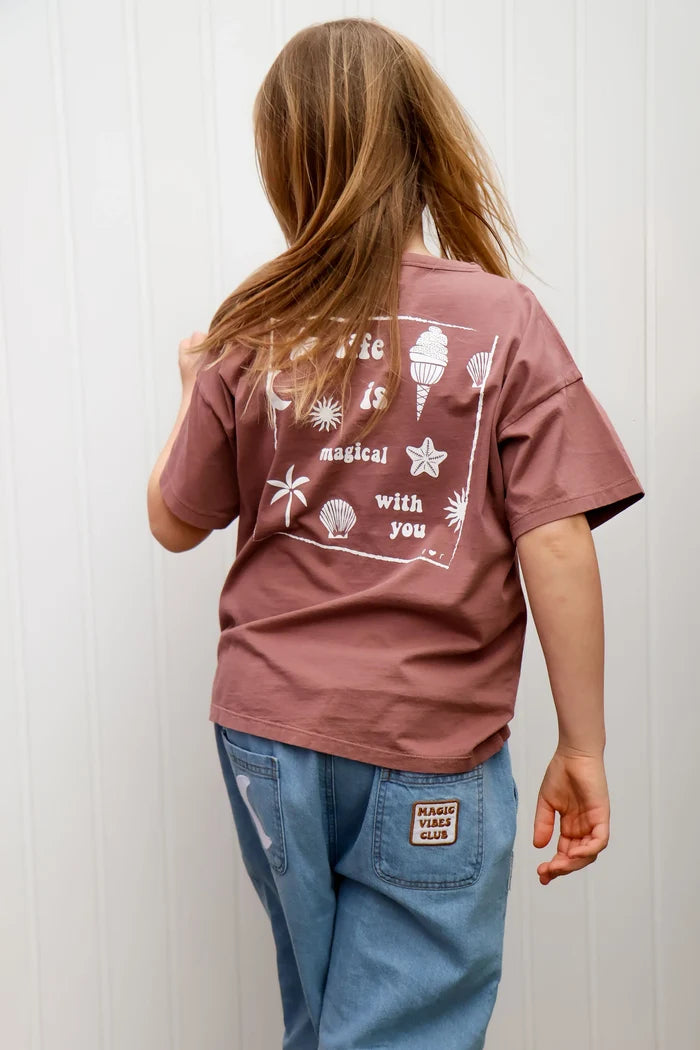 Ella & Rapha | Blue denim pants MOON kids