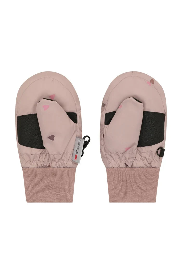 En Fant | Waterproof mittens AOP | Adobe Rose