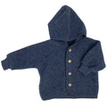 Engel | Hooded jacket - Blue melange