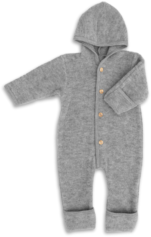 Engel | Hooded Overall Light grey melange