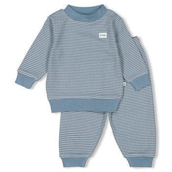 Feetje | Wafelpyjama ijsblauw