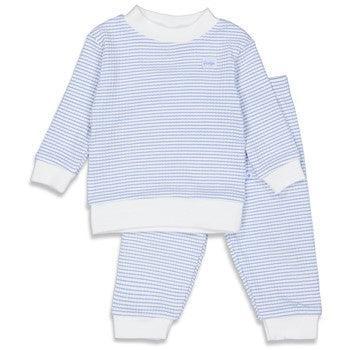 Feetje |Wafelpyjama kind | Blauw