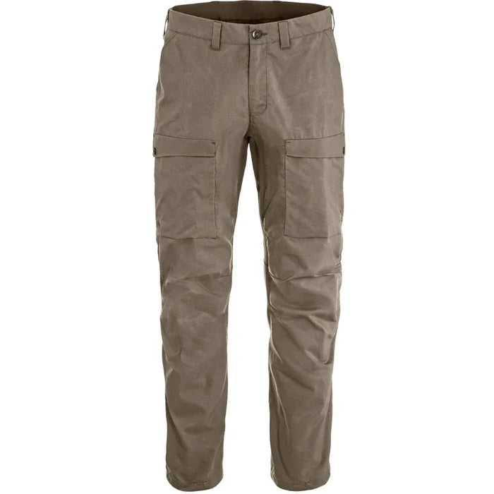 Mens Hiking pants Fjallraven Khaki on a white background