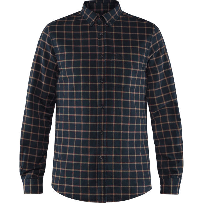 Fjällräven Övik Men's Flannel Shirt - Dark Navy 4