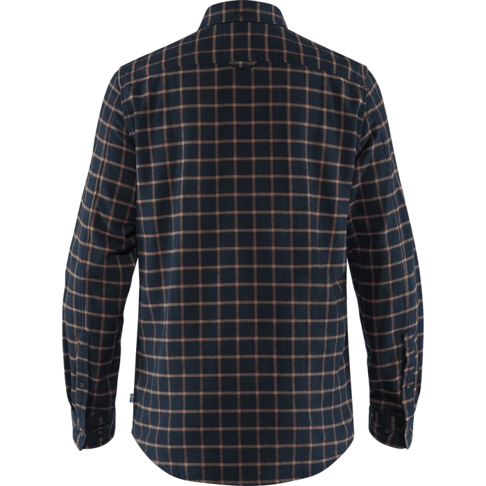 Fjällräven Övik Men's Flannel Shirt - Dark Navy 5