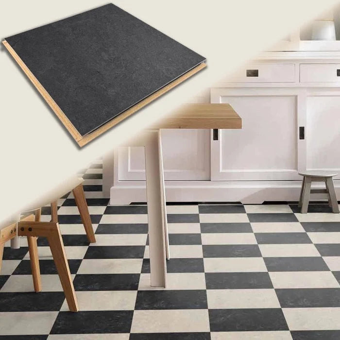12"x12" Carton of 7 (6.78 sq/ft-box) / Black
