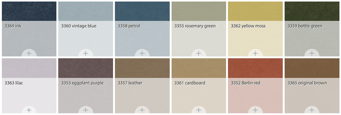 Color pallete of Forbo Marmoleum Solid Walton Sheet