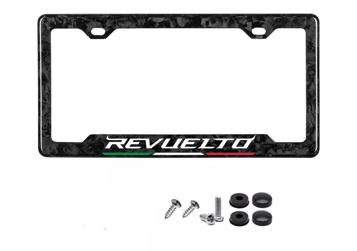 Forged Carbon Fiber License Plate for LAMBORGHINI REVUELTO