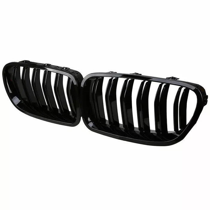 Gloss Black Dual Slat Front Kidney Grille - BMW F10 / F11 M5