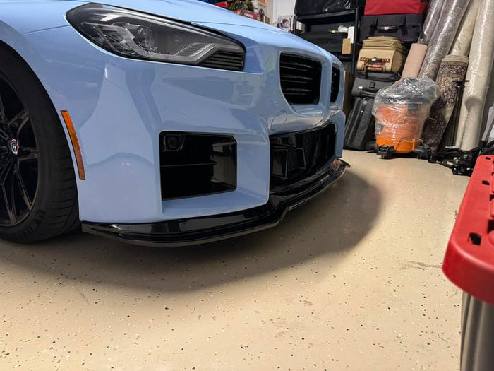 Gloss Black Front Lip (3pc) - BMW G87 M2