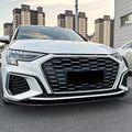 Gloss Black Front Splitter lip - 2021-2023 Audi A3 8Y S3