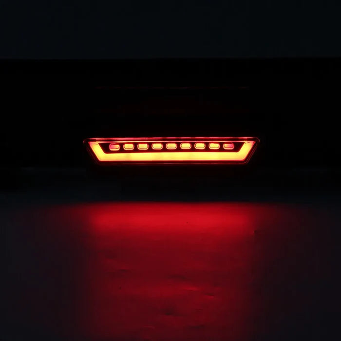Gloss Black Rear Bumper Diffuser W/ Led Light - Toyota Camry SE/XSE