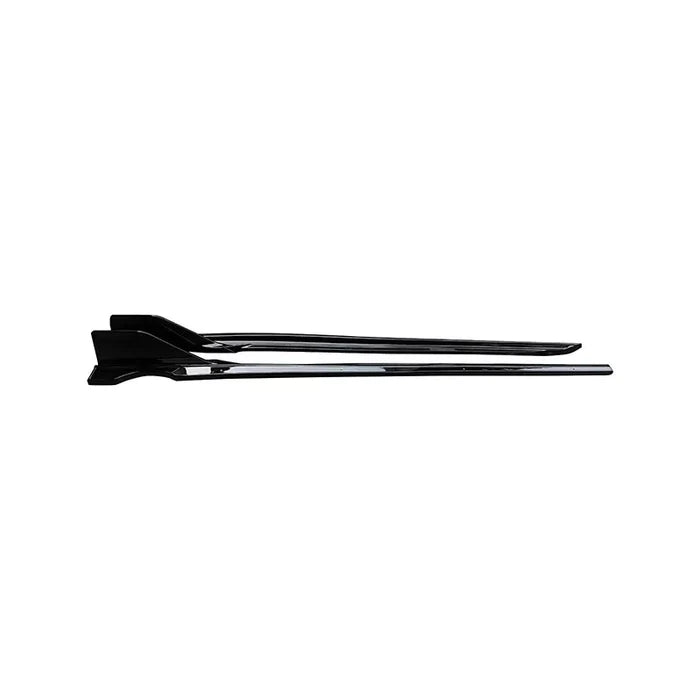 Gloss Black Side Skirt Extensions-  19-25 BMW G05 X5 M Sport