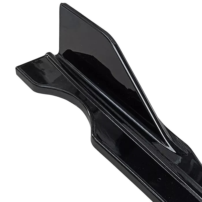 Gloss Black Side Skirt Extensions-  19-25 BMW G05 X5 M Sport