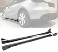 Gloss Black Side Skirts Extension V1 - 20-24 Tesla Model Y