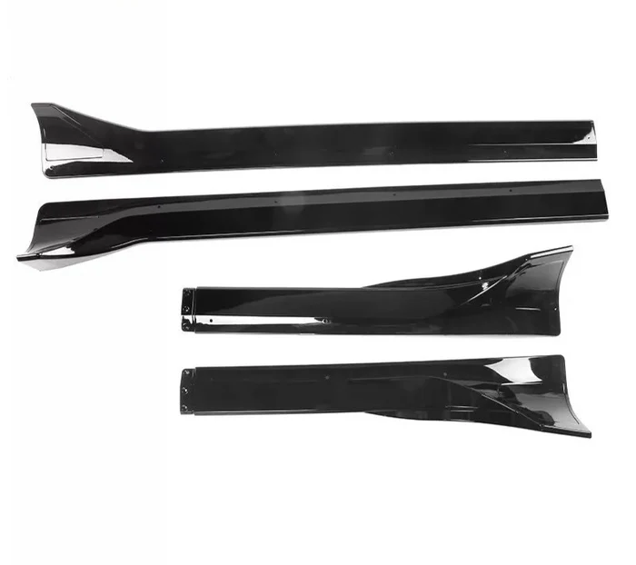 Gloss Black Side Skirts Extension V1 - 20-24 Tesla Model Y