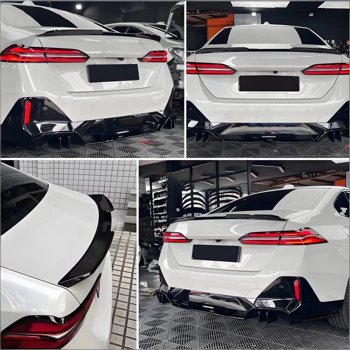 Gloss Black V Style Trunk Spoiler - 2024-25 BMW G60 530i 540i i5