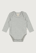 Gray Label | Baby L/S Onesie GOTS | gray melange - cream