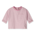 Gray Label | Baby L/S Pocket tee GOTS | bubblegum - cream
