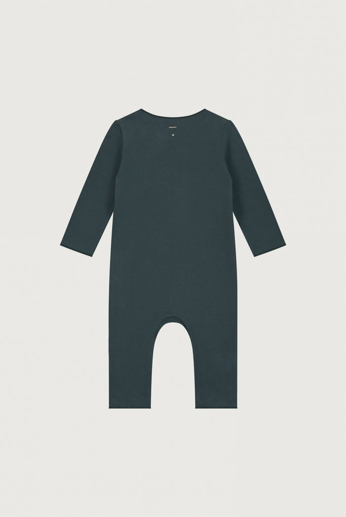 Gray Label | Baby suit with snaps GOTS Blue Gray