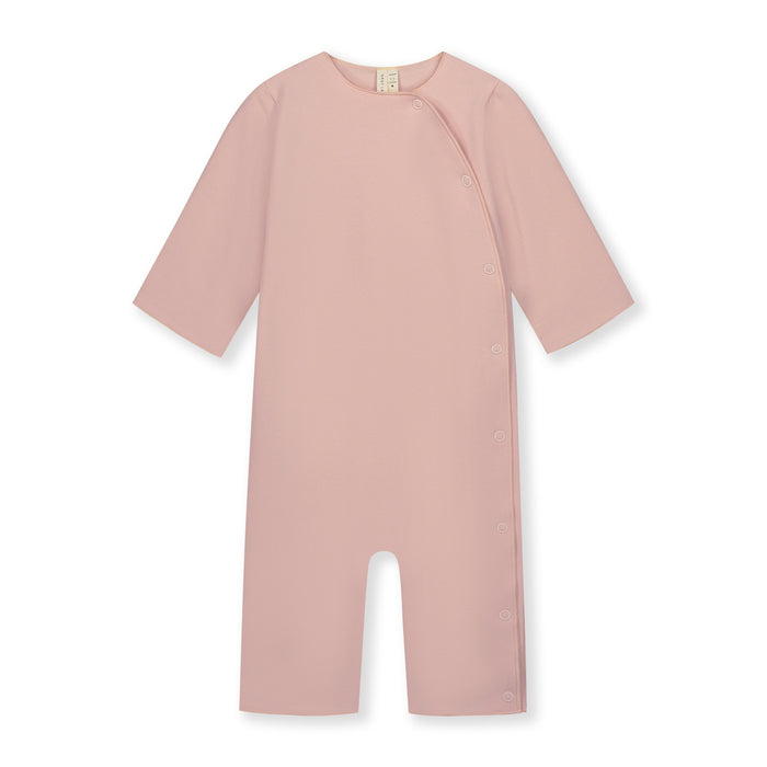 Gray Label | Baby suit with snaps GOTS faded pink