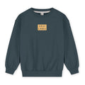 Gray Label | Logo dropped shoulder sweater GOTS - Blue gray bright cookie