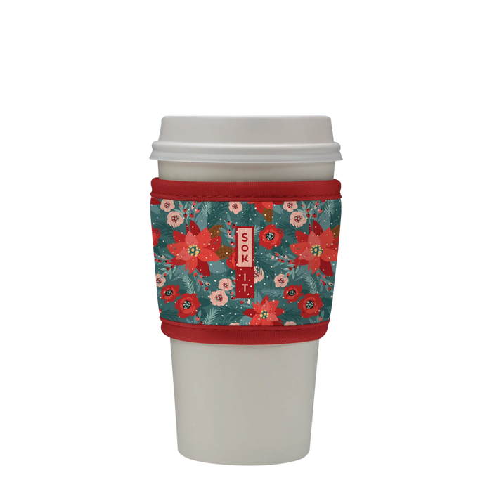 Sok-It HotSok - Pastel Poinsettias Universal 5.99 HotSok-Winter Holiday